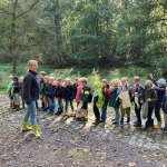 3de kleuter Zillebeke naar het bos