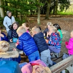 3de kleuter Zillebeke naar het bos