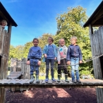 3de kleuter Zillebeke naar het bos